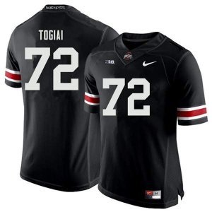 NCAA Ohio State Buckeyes Men's #72 Tommy Togiai Black Nike Football College Jersey IVD8445XB